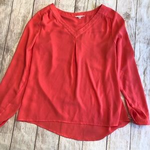 41 Hawthorn Coral Shirt sz L-long sleeve shirt
